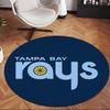 Tampa Bay Rays (19) Tappeto Rotondo per Ufficio Tappeto Decorativo per Pavimento per Ufficio Camera da Letto Soggiorno e Spazio Domestico