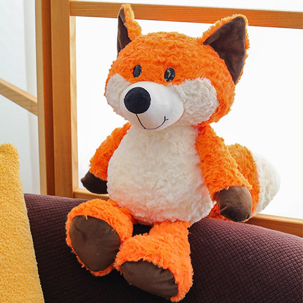 35cm Cute Cartoon FoxDoll Forest Animal Plush Toy Catching Machine Doll Children's Birthday Gift