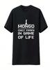 Unisex Mongo Only Pawn In Game Of Life T Shirt Black Vintage Washed Fashion Stretched Soft Homme Stylish Unisex Casual Breathable