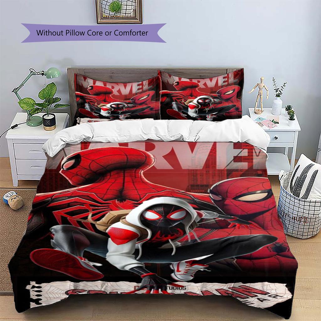 Dark and Edgy Spider-Man Bedding Set – The Perfect Choice To Decorate Your Bedroom and Enhance Your Home Life.