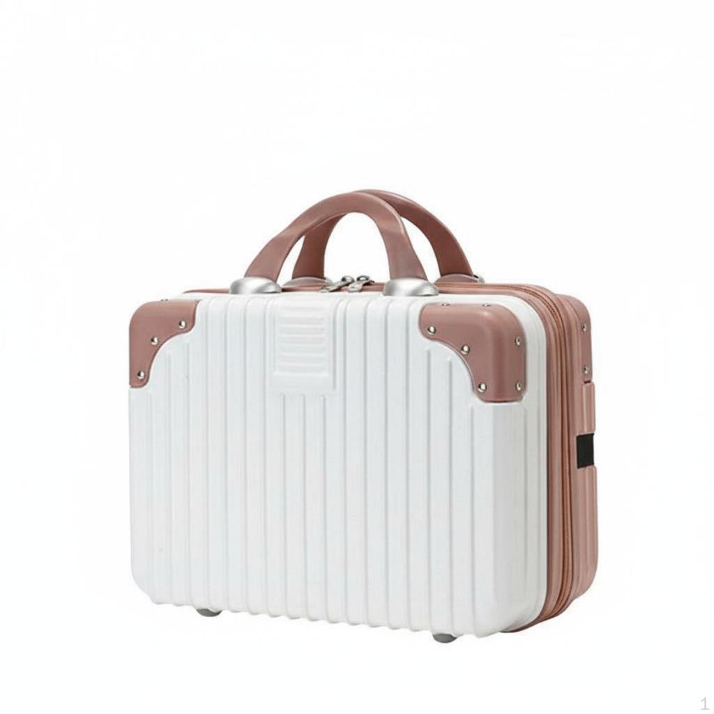 Mini Suitcase Makeup Case Lightweight Hard Shell Cosmetic Multifunctional Portable Toiletry Box
