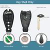 3 Button Replacement Key Fob Cover fit for Dodge Ram 1500 2500 3500 Truck Keyless Entry Key Fob Shell