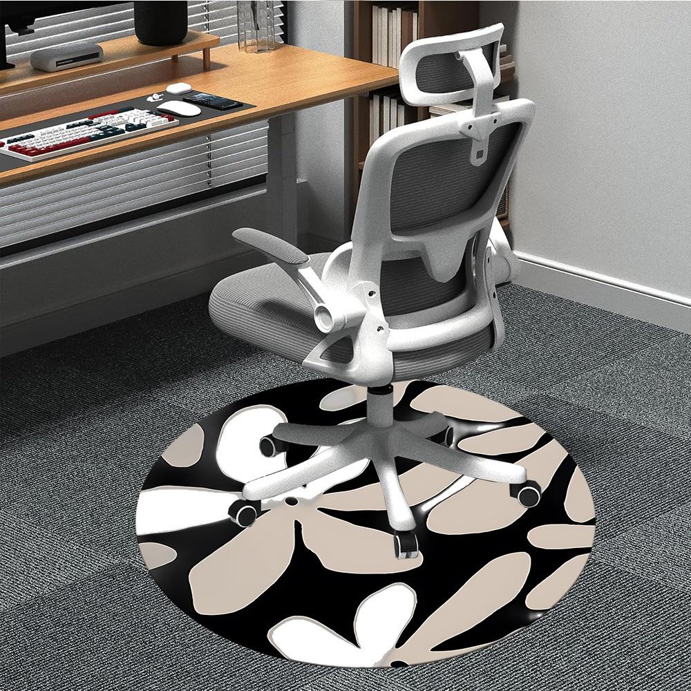 

1PC Flower Pattern Chair Carpet for Office Non-Slip, Lightweight, Machine Washable Rug for Office, Sleeping, Room - Holiday Decoryy251009079 80cm by 80cm
