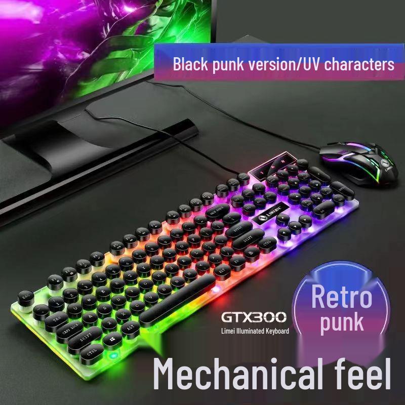 RGB Wired Mechanical Gaming Keyboard & Mouse Set for PC & Laptop