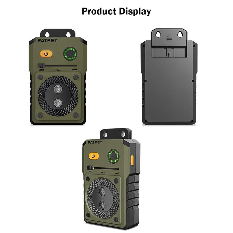 

Улучшенное эффективное устройство против лая, регулируемый ультразвуковой отпугиватель лая собак, водонепроницаемое устройство для дрессировки питомцев, устройство контроля лая зелёный