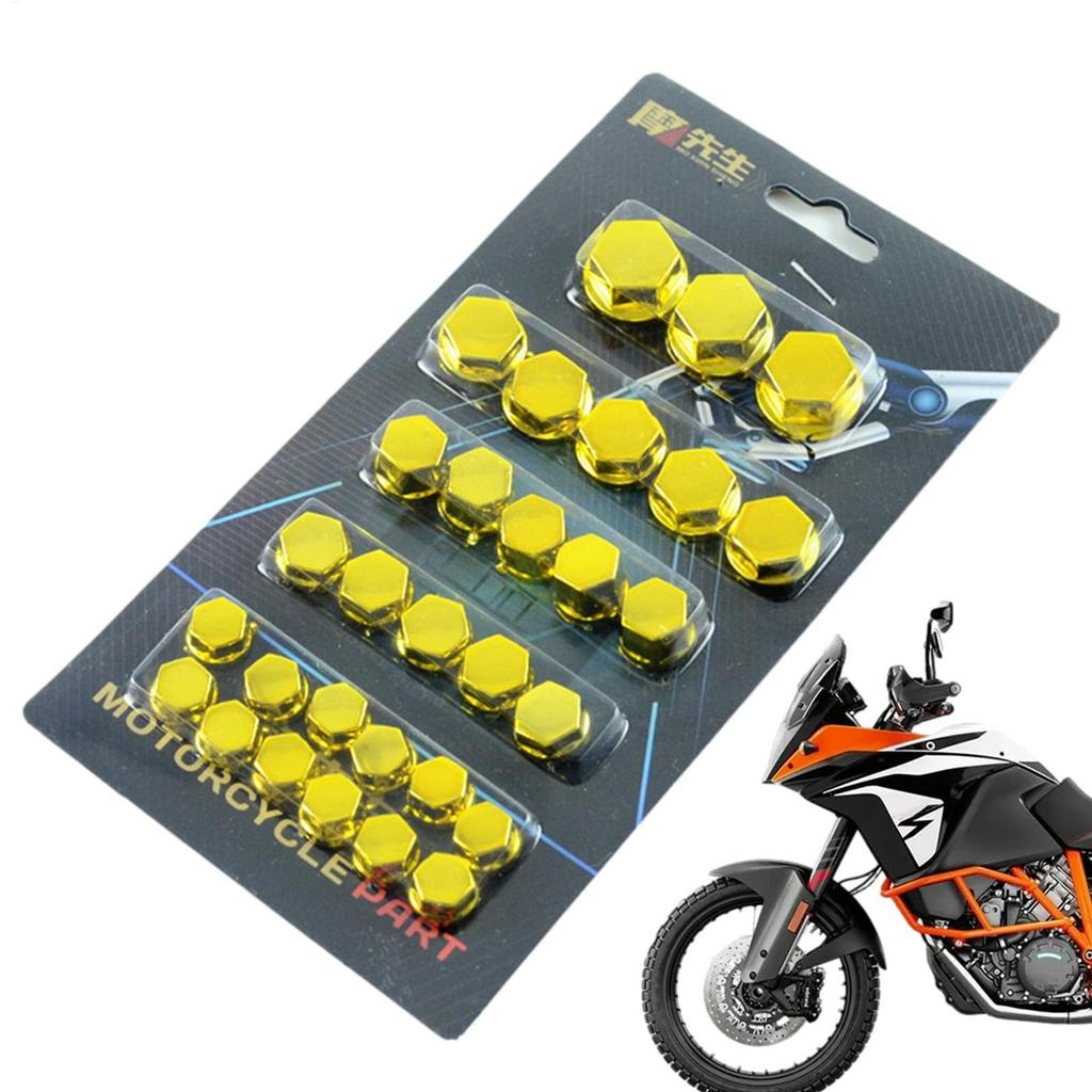 30pcs Screw Caps Lids Motorcycle Screw Caps Motorcycle Screw Covers Bicycle Proof Engine