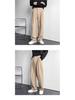 Men's High-End American White Loose Straight-Leg Floor-Length Versatile Dress Suit Pants