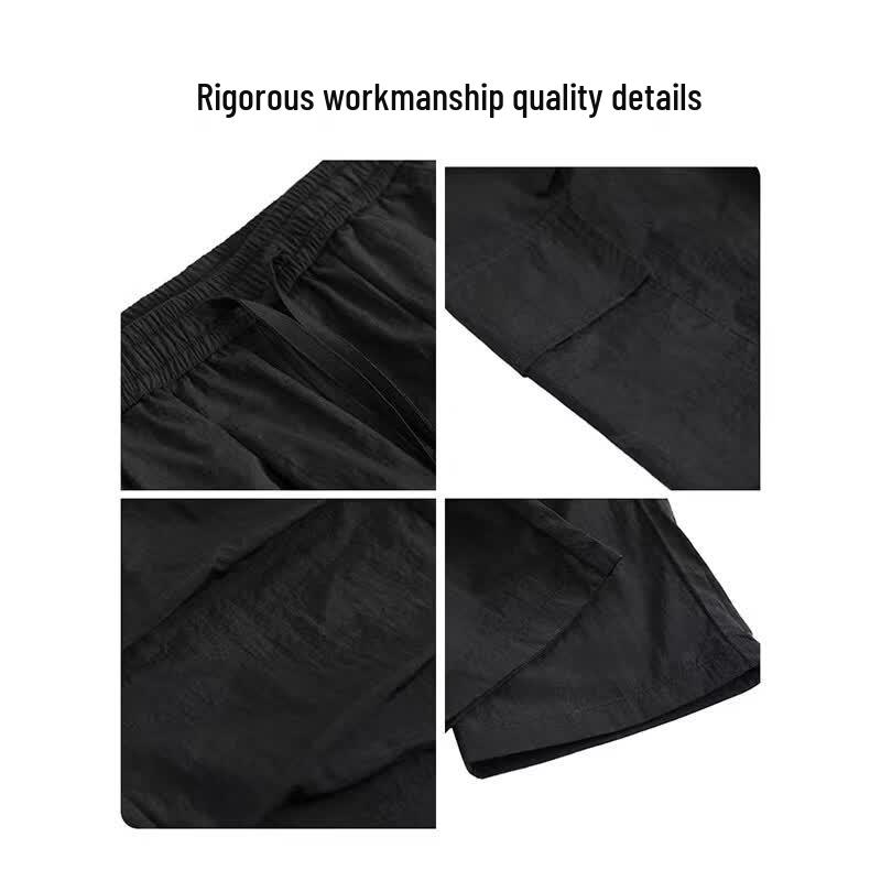 Wassup Sohot Men's Retro Ice Silk Cargo Pants