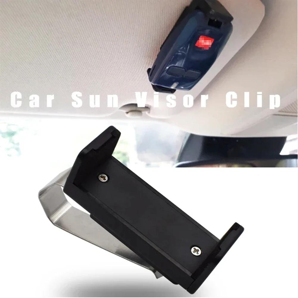 Car Sun Visor Clip Holder Gate Remote 45-67mm for Garage Door Control Car Keychain Barrier Opener Quick Installation Univers