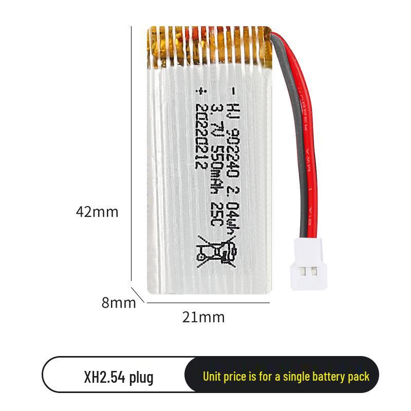 In Stock 3.7V 550mAh 902240 Drone Gesture Sensing UFO Aircraft Battery