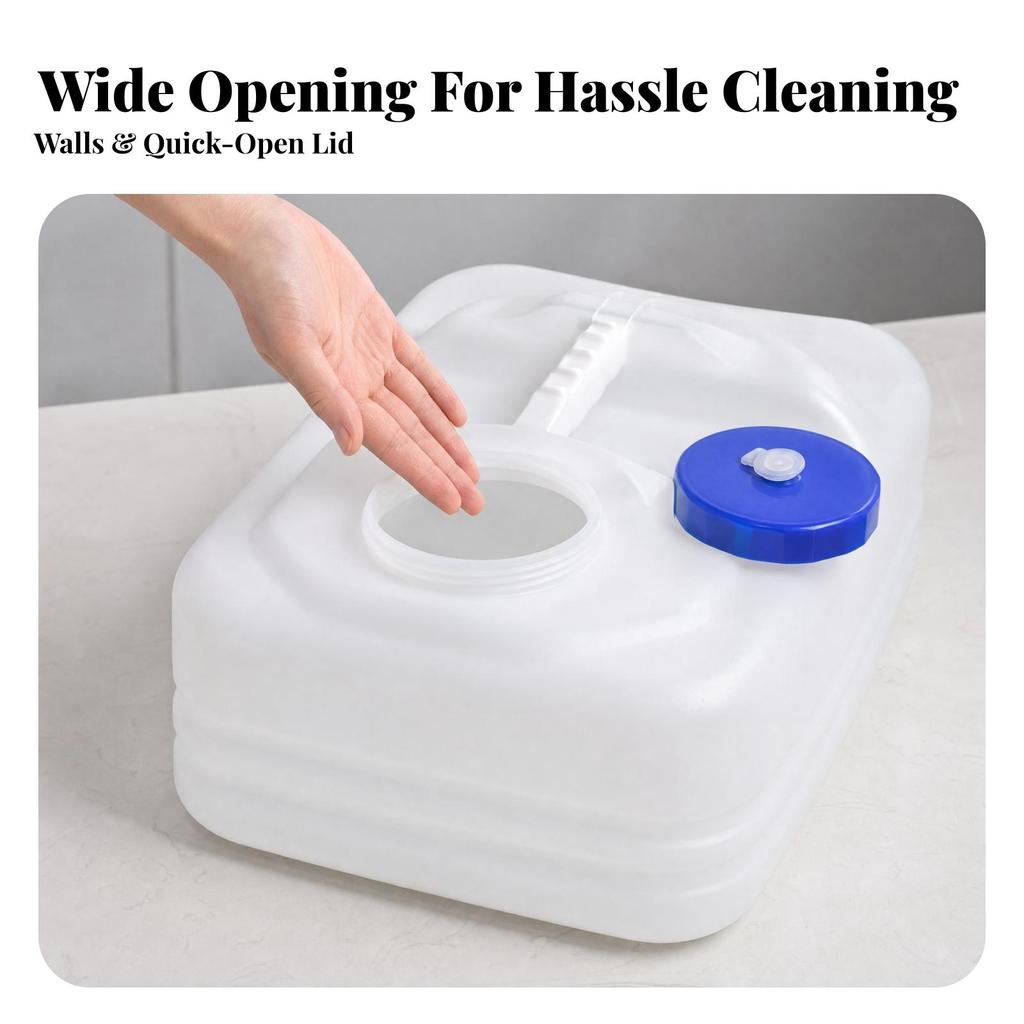 Low Rectangular Water Easy to Clean 10 L with Lid