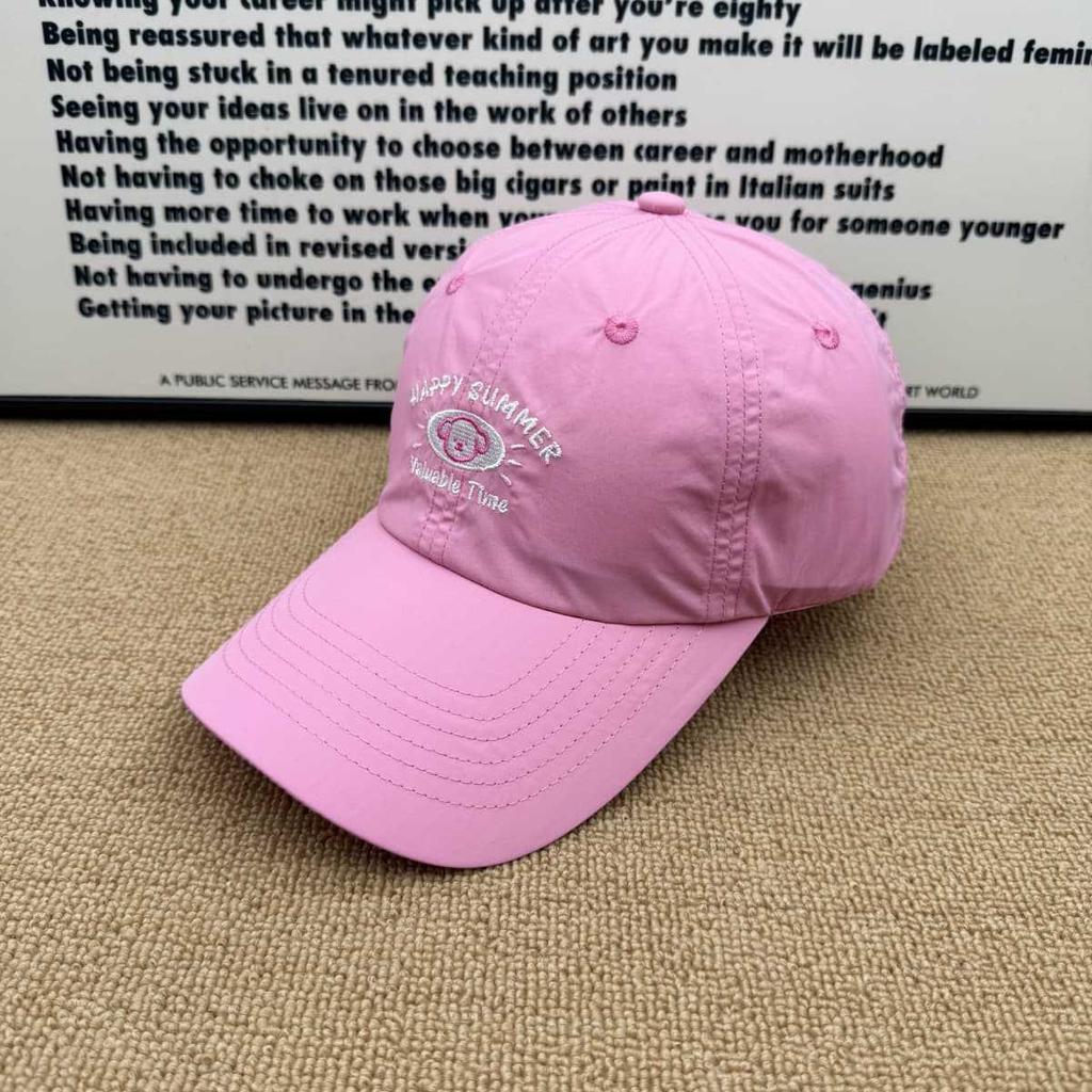 Puppy embroidery quick-drying baseball cap women's summer light and breathable cap ins wind versatile sunshade sunscreen cap