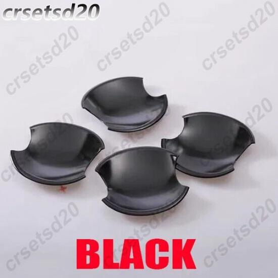 Glossy Black Exterior Car Door Handle + Bowl Cover Trim For Honda Civic 2006-11