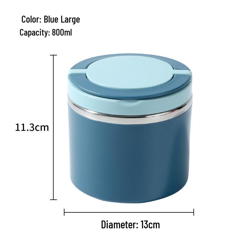 Stainless Steel Insulated Soup Cup - Portable & Sealed for Students & Office Workers