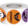 500Pcs/Roll Halloween Candy Bag Sticker Decorative Closures Seal Label Envelope Paster With Strong Adhesive Backing