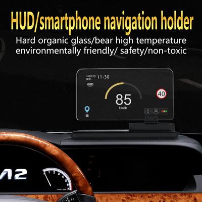 6 Inch Universele H6 Auto HUD Head Up Display Projector Telefoonnavigatie Smartphone Houder GPS HUD voor Alle Auto's Head-up Display