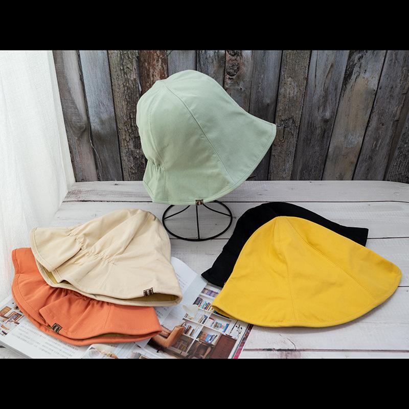 Small Cloth Label Fisherman Hat Double-sided Sun Protection Sun Hat Summer Sun Protection Hat for Women