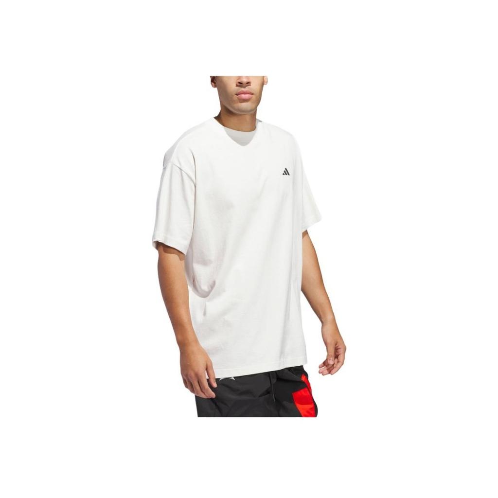 Adidas Anthony Edwards Series Loose Fit Crew Neck Short Sleeve T-Shirt Men Tops White JC7853