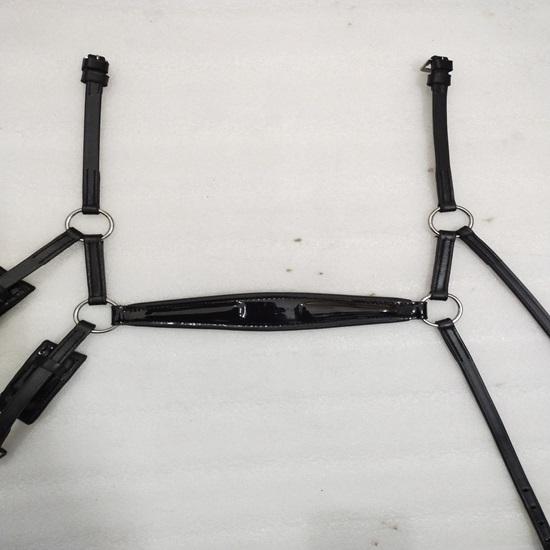 Patent Leather Drop Noseband Horse Good Bridle Noseband All Sizes Are Available