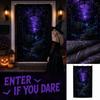 Cortina de Puerta de Halloween Aterradora con Temática para Decoración del Hogar y Uso en Entradas