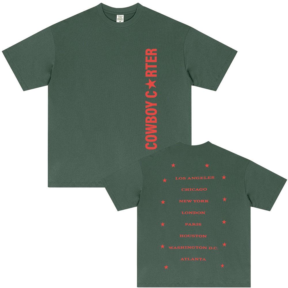

Beyonce Cowboy Carter 2025 Tshirt Men Women Fashion Pop Music Short Sleeve Tshirts Casual Cotton Oversized T Shirts Streetwear 4XL