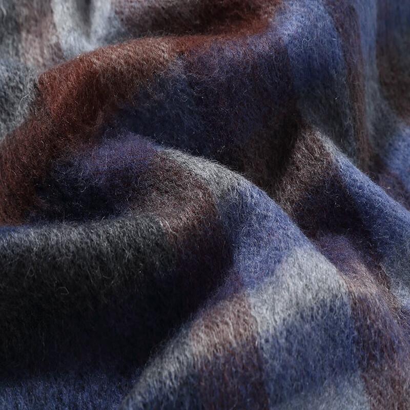 Hengyuanxiang Pure Wool Plaid Scarf