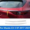 For Mazda CX5 CX-5 KF 2017-  Carbon Fiber Rear Trunk Lid Tailgate Door Boot Strip Trim Exterior Accessories Car Styling