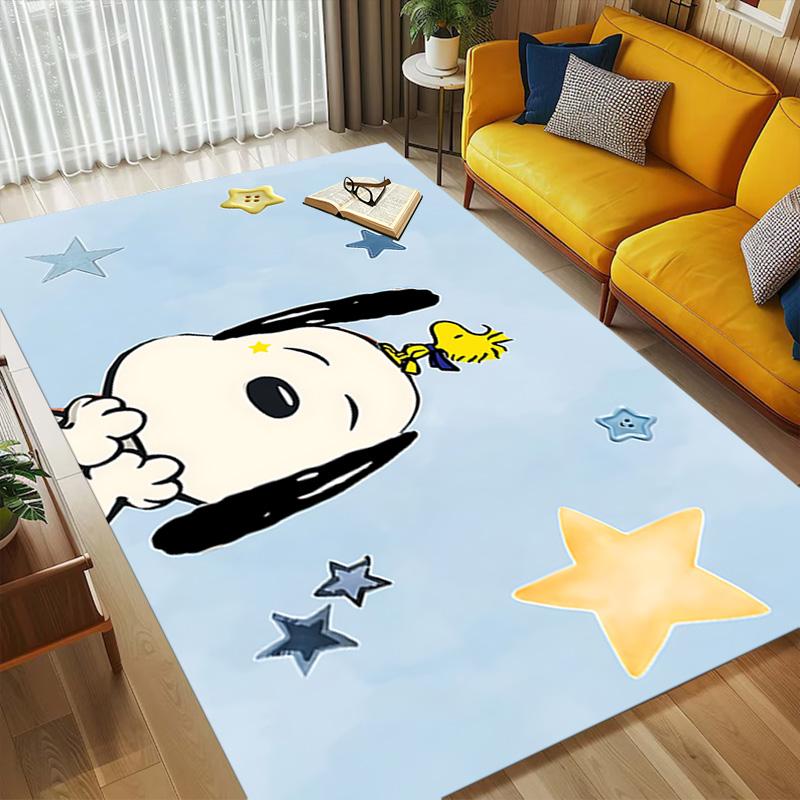 Snoopy Stars Living Room Nonslip Area Rug Soft Carpet For Bedroom Game Playroom Sofa Office Home Decor Doormat Christmas Gift C926815