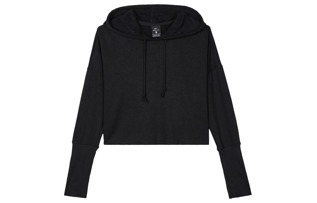 Nike Sweatshirts Women's Black Hooded Moderate Regular CJ3815-010