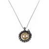 Stainless Steel Ouroboros Tree of Life Pendant Necklace