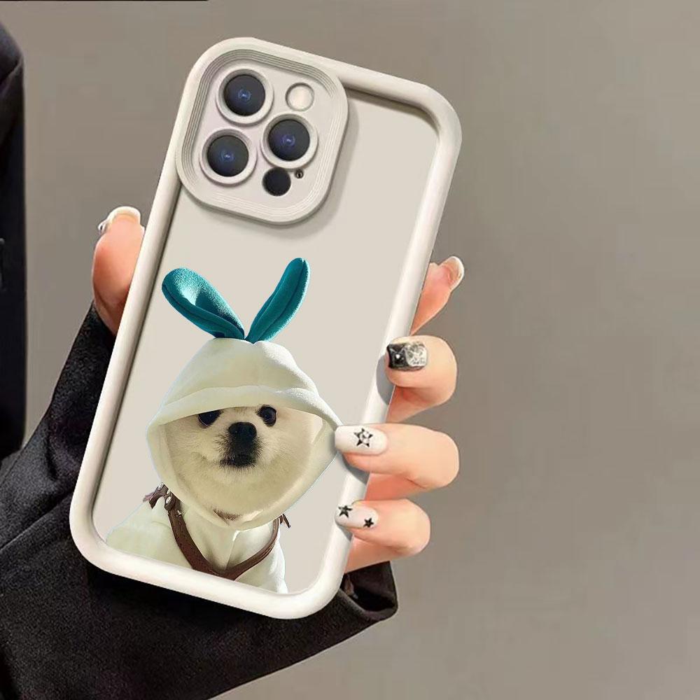 Funny Dog Cute Animal Case For Huawei P50 P40 P30 Mate 40 30 20 Nova Y70 Y70S 10 10SE 9 7 7SE Honor 50 50SE PRO 5G Liquid Cover