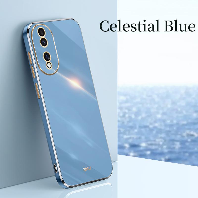 Glitter Bling Square Plating TPU Phone Case For Huawei P50 P50E Honor 80 70 60 50 Pro SE X8 5G Shockproof Bumper Soft Silicone Cover