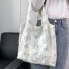 Embroidery Literary Ink Painting Small Fresh Canvas Bag