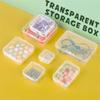 10Pcs PP Storage Box Mini Transparent Plastic Case Container Square Rectangle Packaging Box For Jewellry Beads Small Items