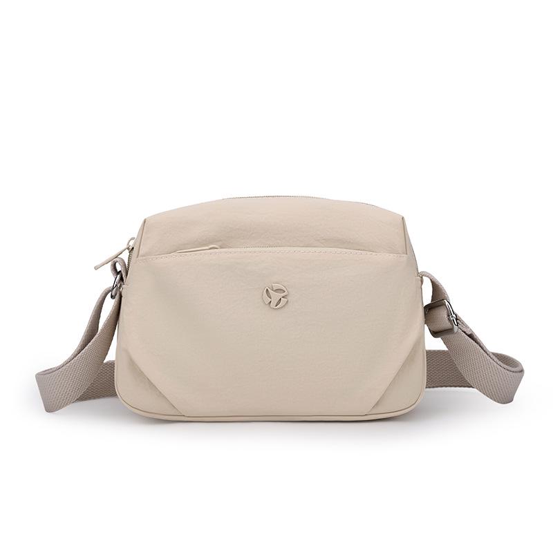 Einfache lässige Umhängetasche im koreanischen Stil - Vielseitige Street-Schultertasche in Unifarbe