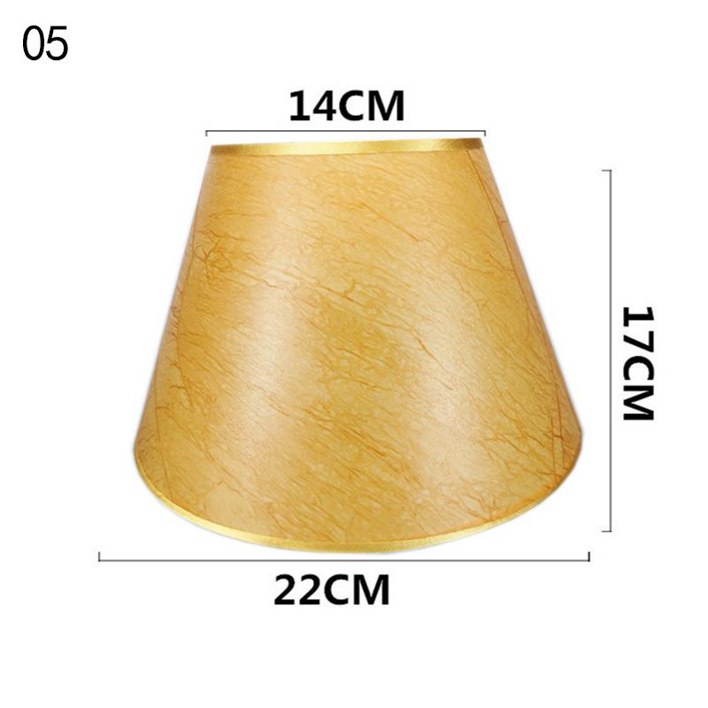 European Retro Style Table Lampshades PVC Sheepskin Fabric Floor Lamp Shade Bedroom Bedside Home Decor Wall Lamp Shell Cover