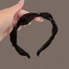 Diamond Encrusted Anti Slip Hairband Handmade Elegant Hair Clip Satin Hairband  For Women