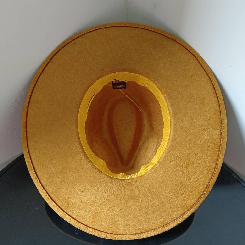Suede Top Hat 9.5Cm Wide Brim Fedora Hat Men Women Autumn Winter Felt Jazz Hats Classic Church Fedoras Chapeau Sombrero Mujer