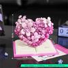 Love Flower Building Blocks Simulated Immortal Flower Ornaments Children's Educational Assembly Models Girlfriend Birthday Gifts