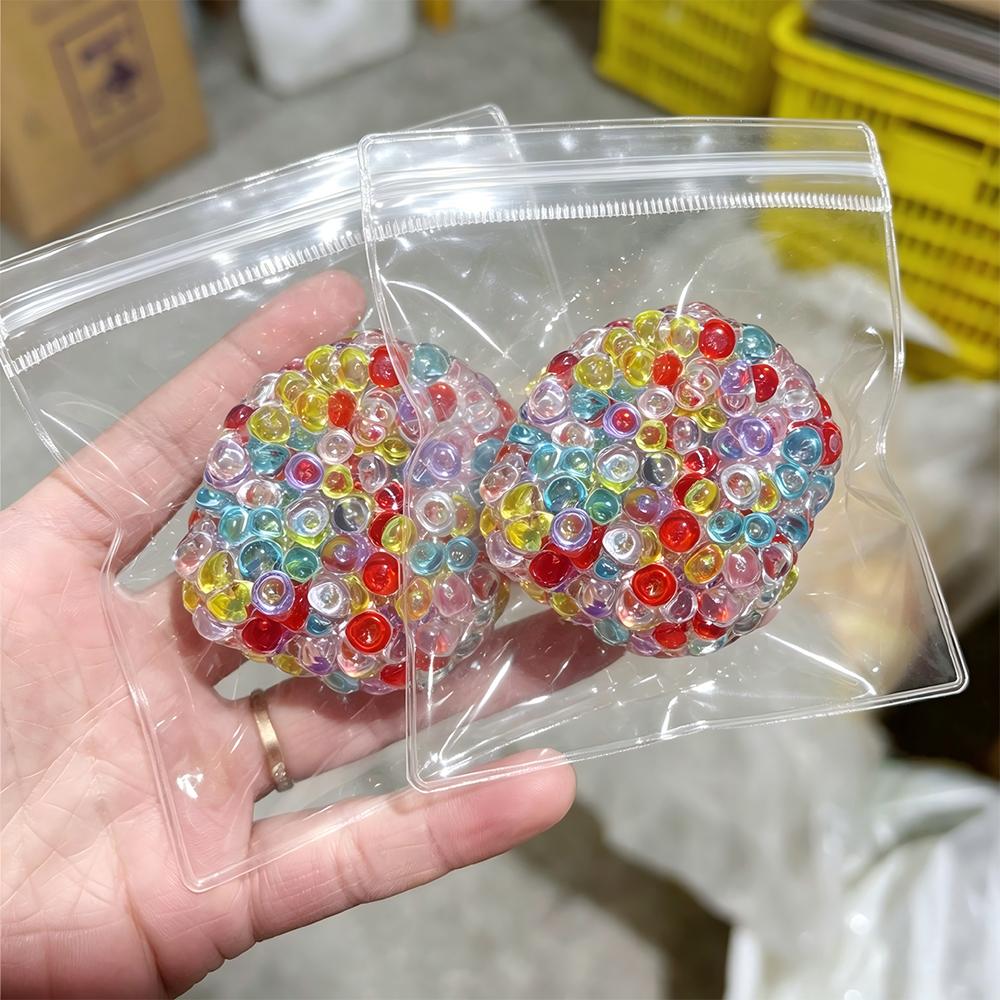 Regenboog IJsklontje Kralen Squishy Speelgoed Super Zacht Stressverlichter Langzaam Rijzend Sensorisch Fidget Speelgoed Grappig Decompressie Knijpspeelgoed Cadeau