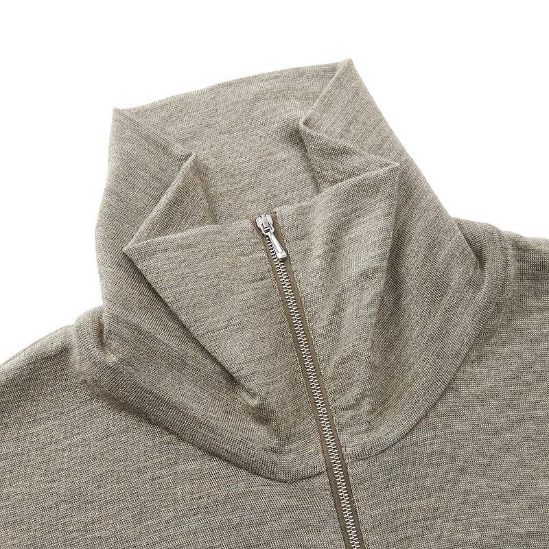 JNBY Slim Fit High Neck Zipper Long Sleeve T-Shirt