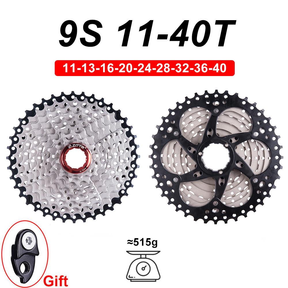 ZTTO MTB 9 Speed Set 1X9 Shifter Rear Derailleur 9V 50T Cassette K7 Sprocket Parts For m370 m430 m590 DEORE Single Crank System