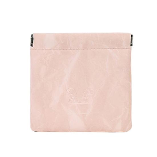 Pocket Cosmetic Bag Portable Earphone Data Cable Storage Bag Coin Purse No Zipper Self-Closing Mini Makeup Bag for Daily Outings Travel