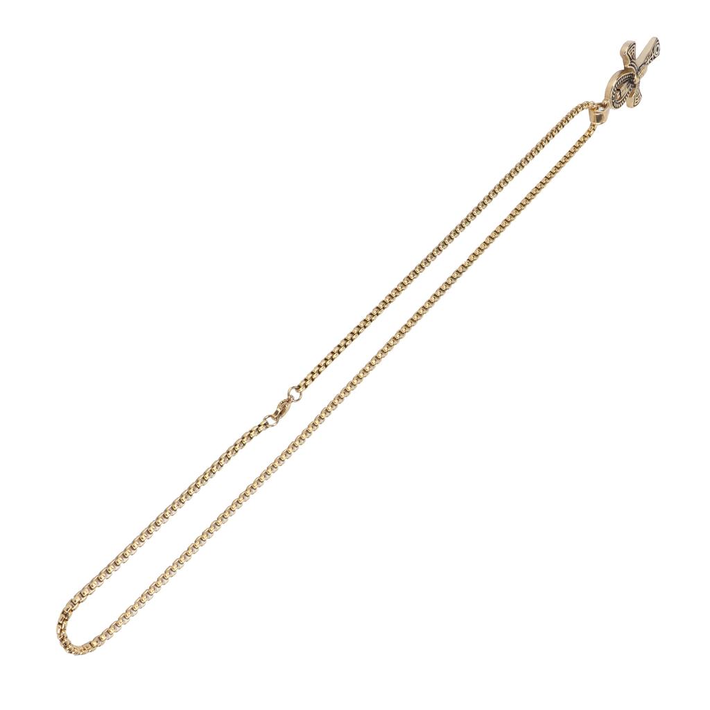 Vintage Men Pendant Necklace Hip Hop Style Male Jewelry Necklace Gift Clothes AccessoryGold