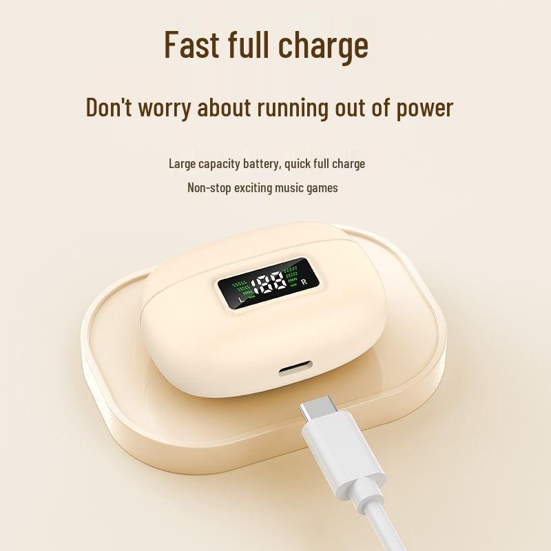 Y3a Bluetooth Earbuds: Long Battery, High-Quality Sound, In-Ear Wireless with Digital Display