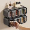 Fumaide Wall-Mounted 3-Compartment Kitchen Spice Box
