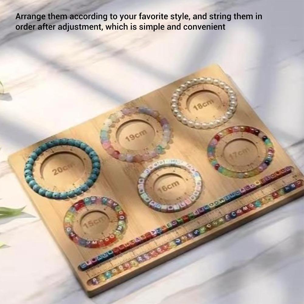 26.5*20*1cm Jewelry Making Bead Board Wood Color DIY Bead Board For Handcraft