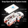 Non-Toxic 660Pcs American Ambulance Building Blocks With Stretcher City Emergency Vehicle Model Bricks Ornament Kids Diy Toys Holiday Gift