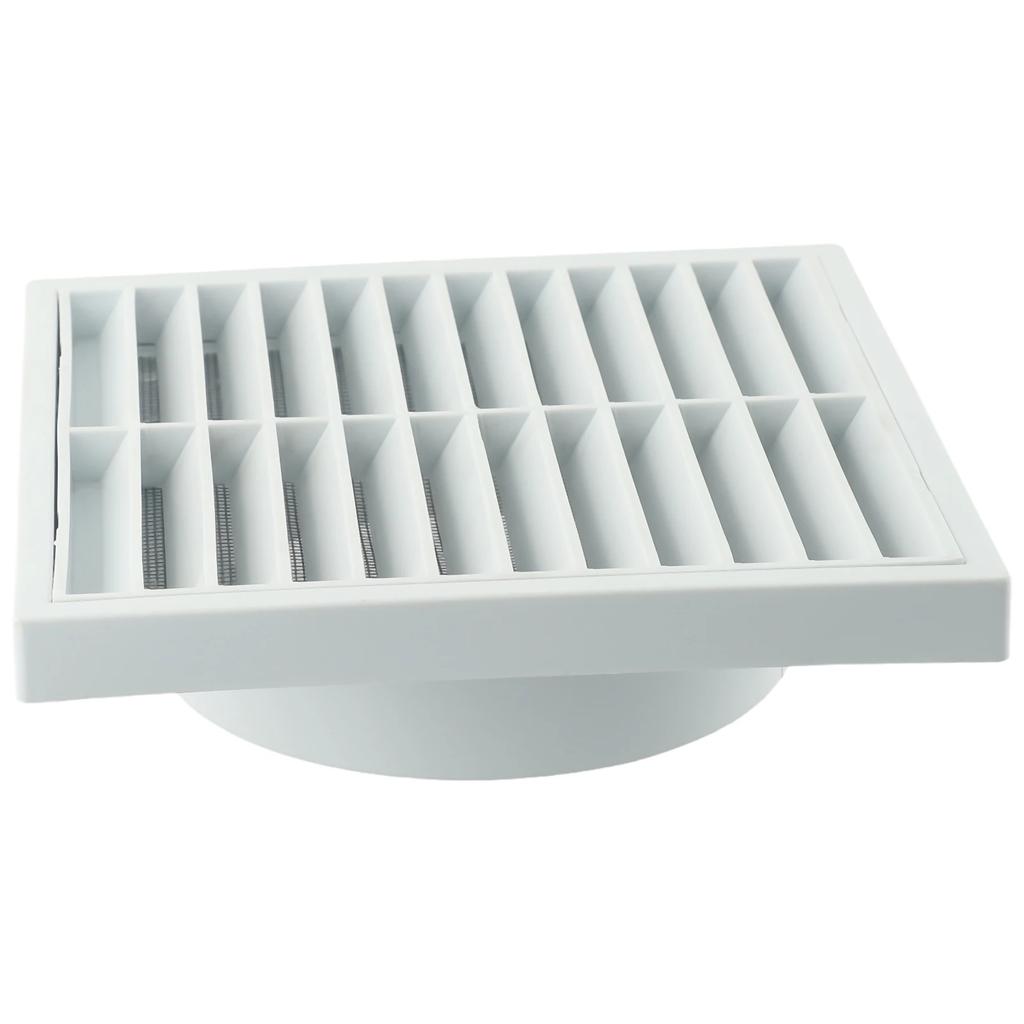 100/125/150mm Lüftungsabdeckung Lamellenkanal Deckenlüftungsgitter Abdeckung Heizungs-Kühlungs-Ventilator-Gitter Weißer Kunststoff