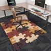 1pc Puzzle Piece Office Chair Mat - Wooden Jigsaw Puzzle Design, Non-Slip Carpet for Desk, Festive Gift, Universal for Home and Office Decorations.P07